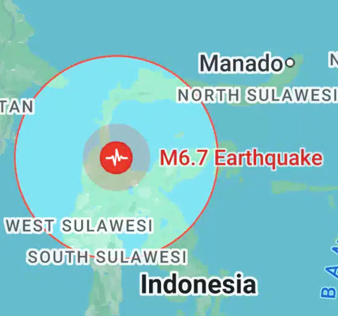 Kota Palu Diguncang Gempa Magnitudo 6,7