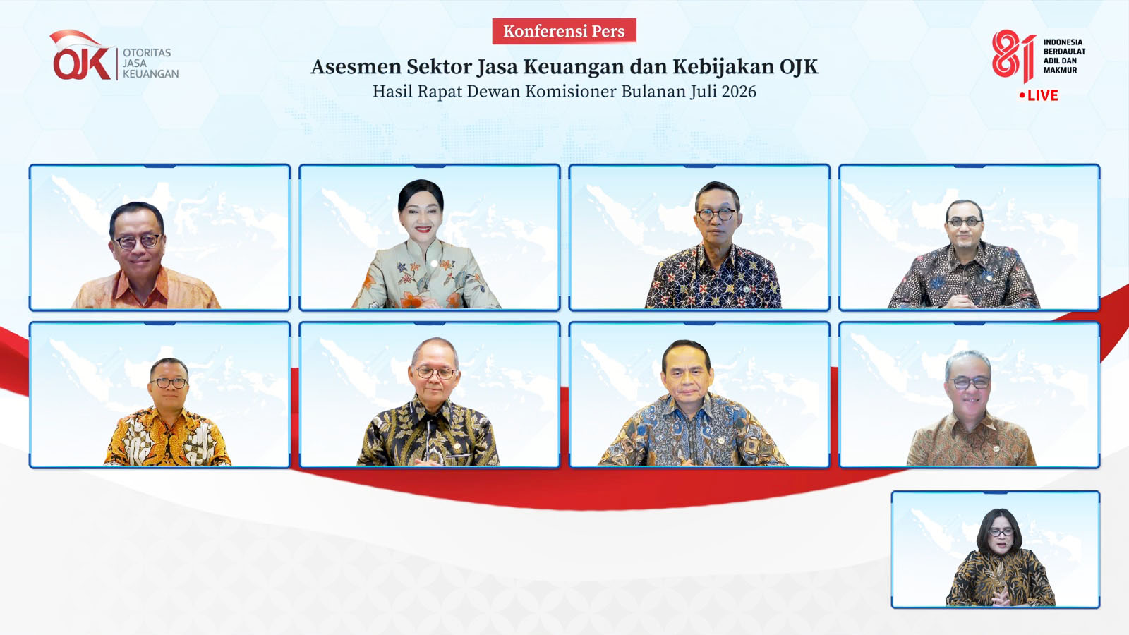Stabilitas Sektor Jasa Keuangan Terjaga Mendukung  Pengembangan Dan Penguatan Sektor Keuangan