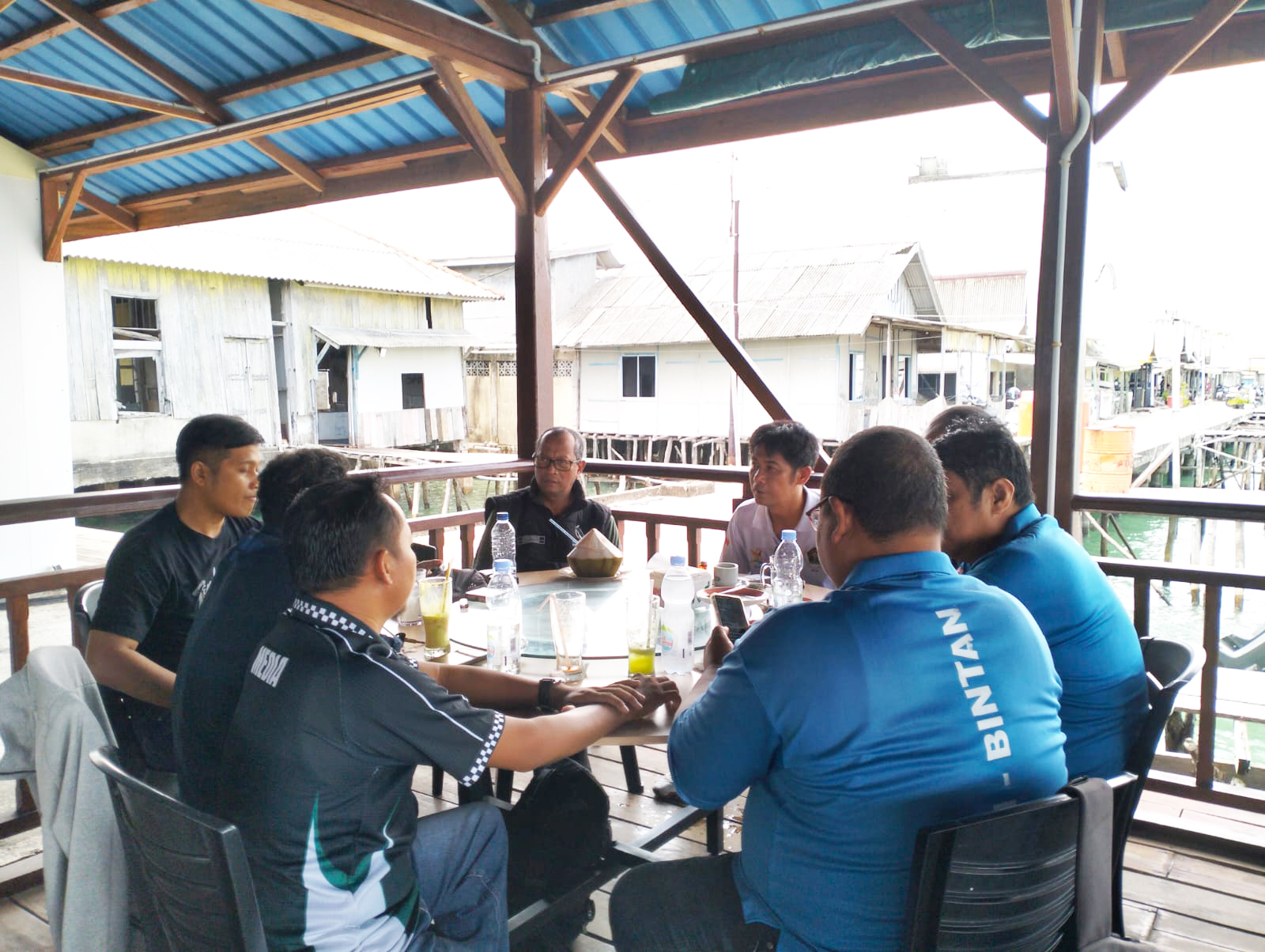 Ketua PWI Kepri Tinjau Program Bedah Rumah PWI Bintan