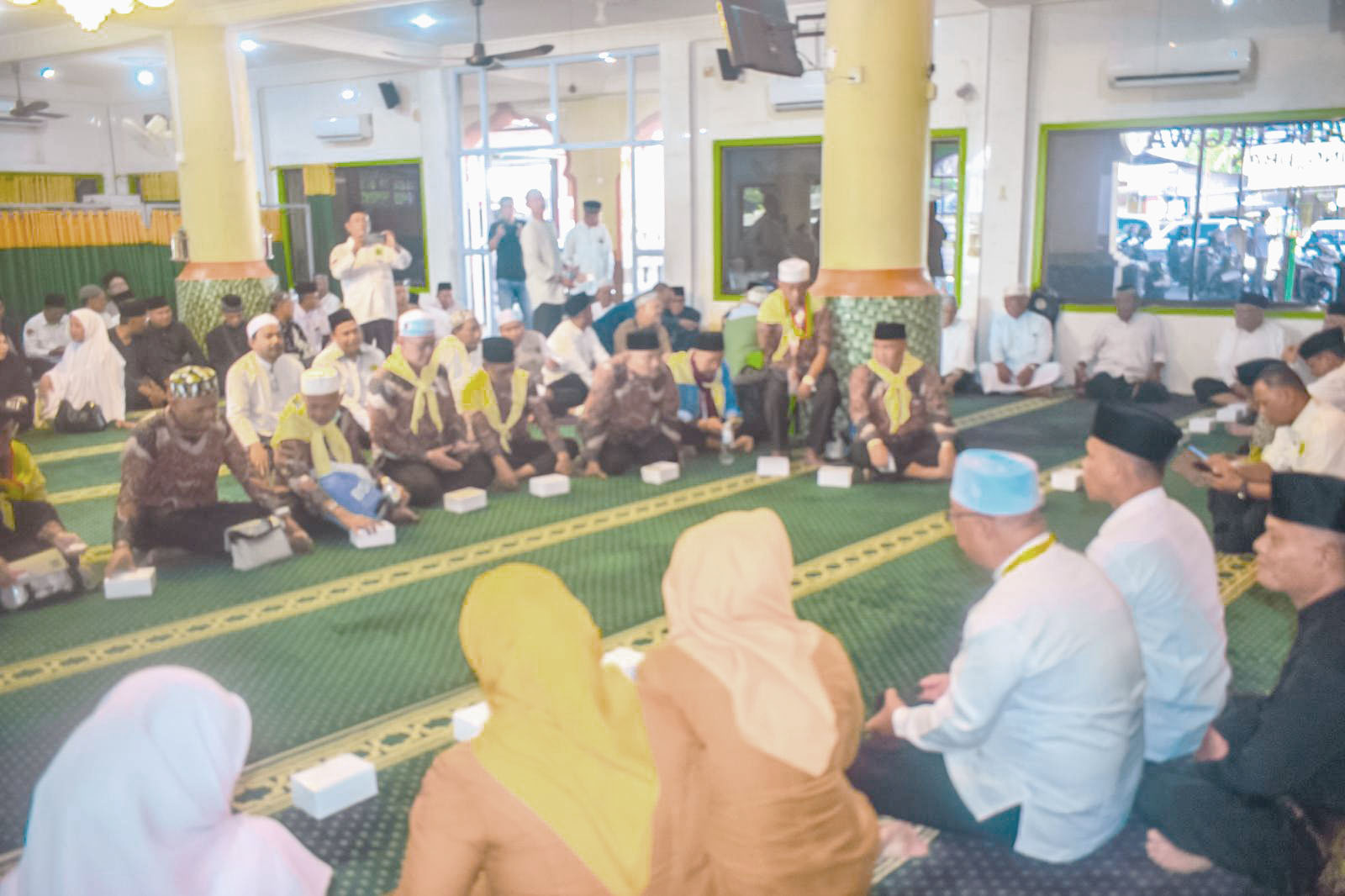 Jemaah Haji Binut, SKL dan Teluk Sebong Dikumpulkan di Masjid At Taqwa