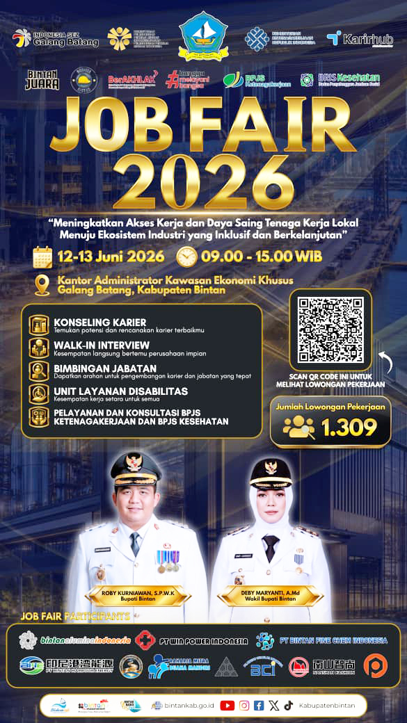 Pemkab Bintan Kembali Gelar Job Fair 2026, Tersedia 1.309 Loker