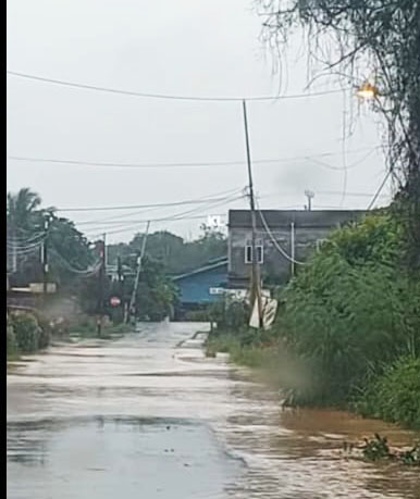 Hujan Sebentar, Tanjunguban Sudah Dikepung Banjir