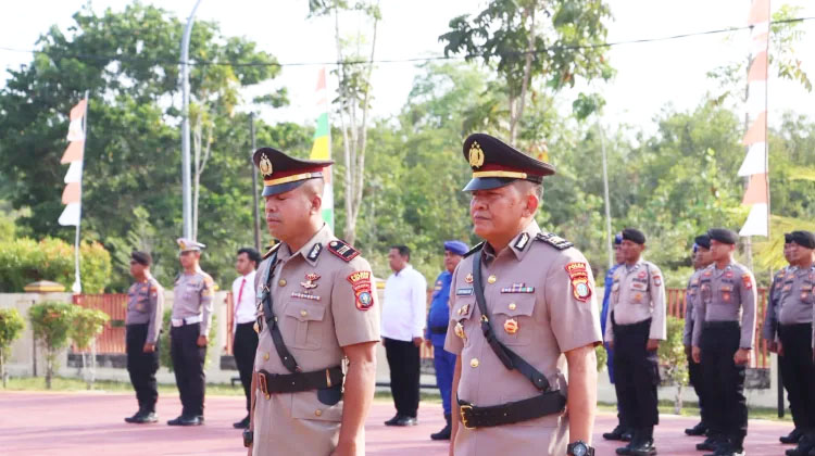 Kapolres Bintan Lantik Kabag SDM Dan Kabag Log