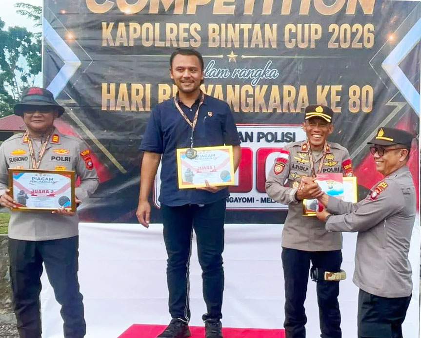 Dansatrad 106 Tpi Juara I VVIP, Wakapolres Bintan Juara III Menembak
