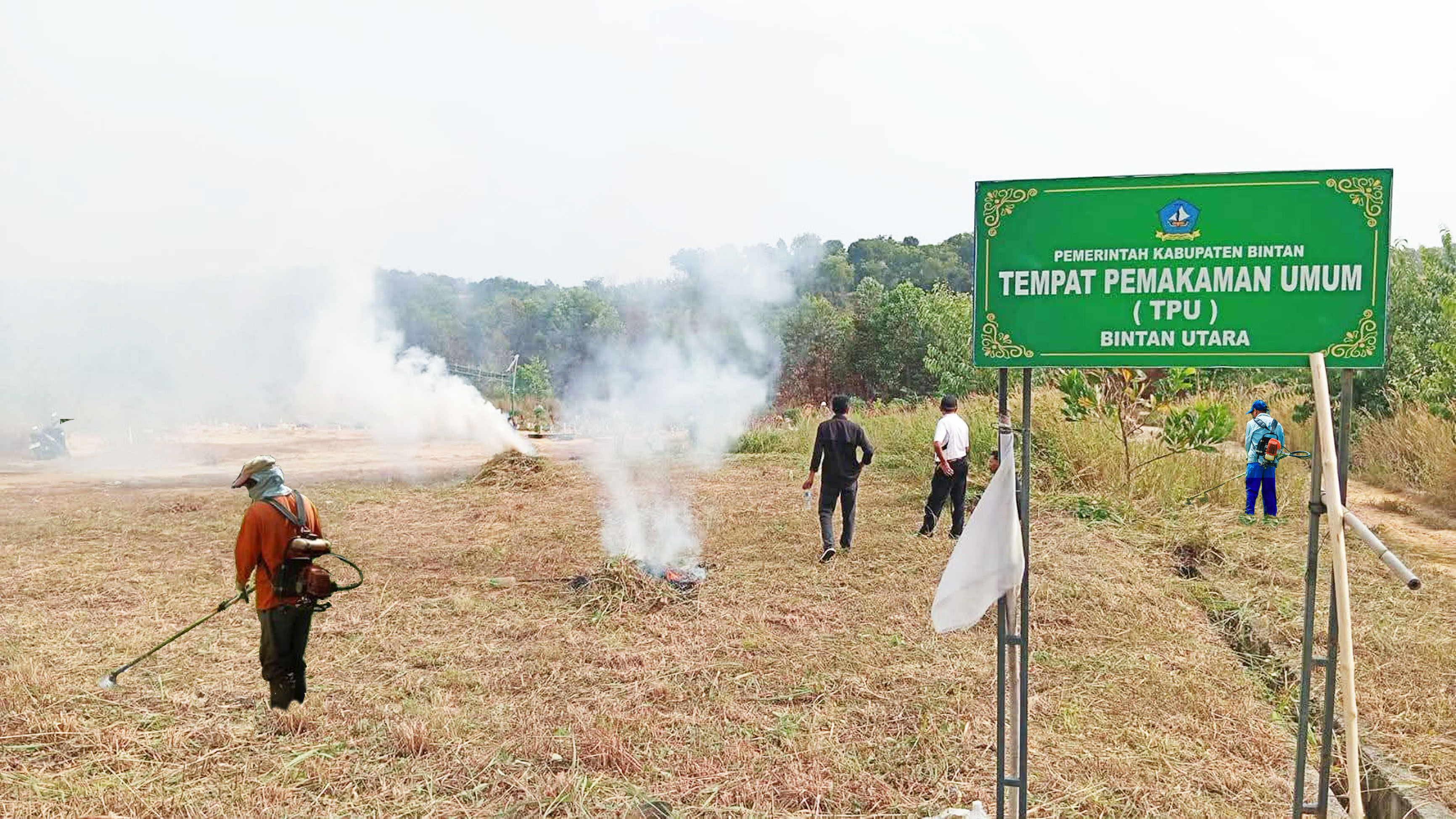 Wujudkan Rasa Nyaman, Aliansi Gerakan Masyarakat Bintan Bagian Utara Gelar Goro Di TPU