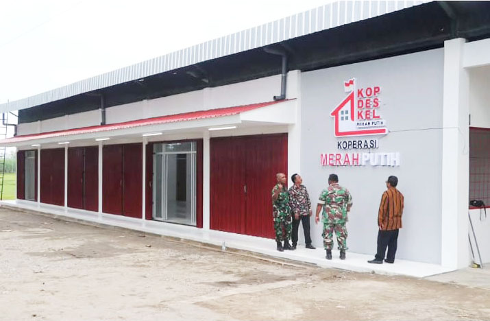 Baru Rampung Di Bangun, Kabel Listrik Gedung KDMP Teluk Bakau Di Jarah Orang