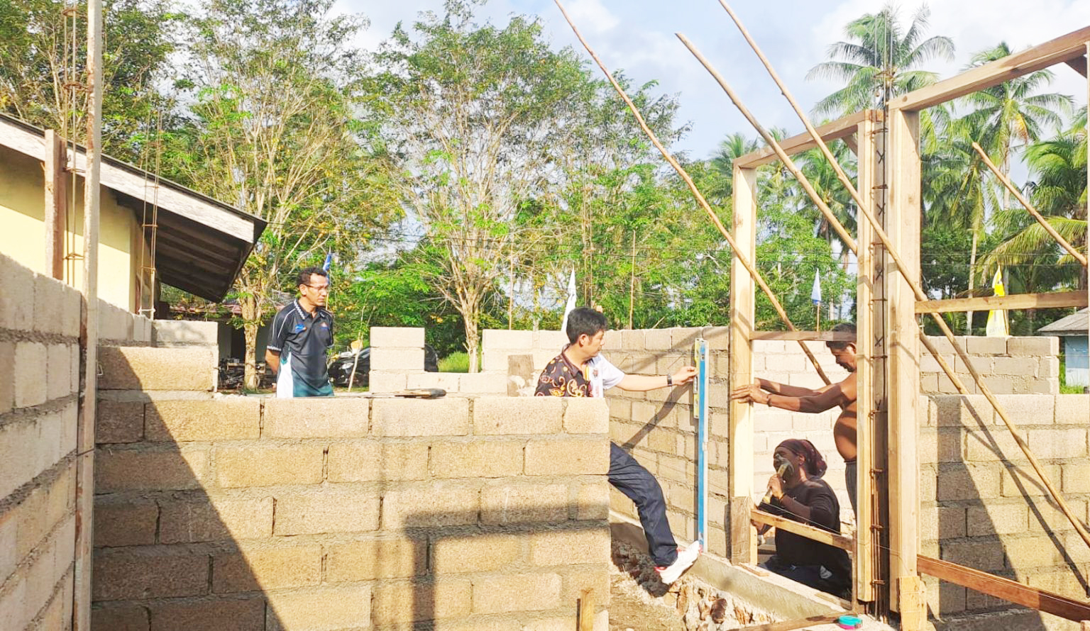 Pembangunan Rumah Kim Leng Sudah 40 Persen, Ketua PWI Bintan Yakin 17 Agustus Sudah Ditempati